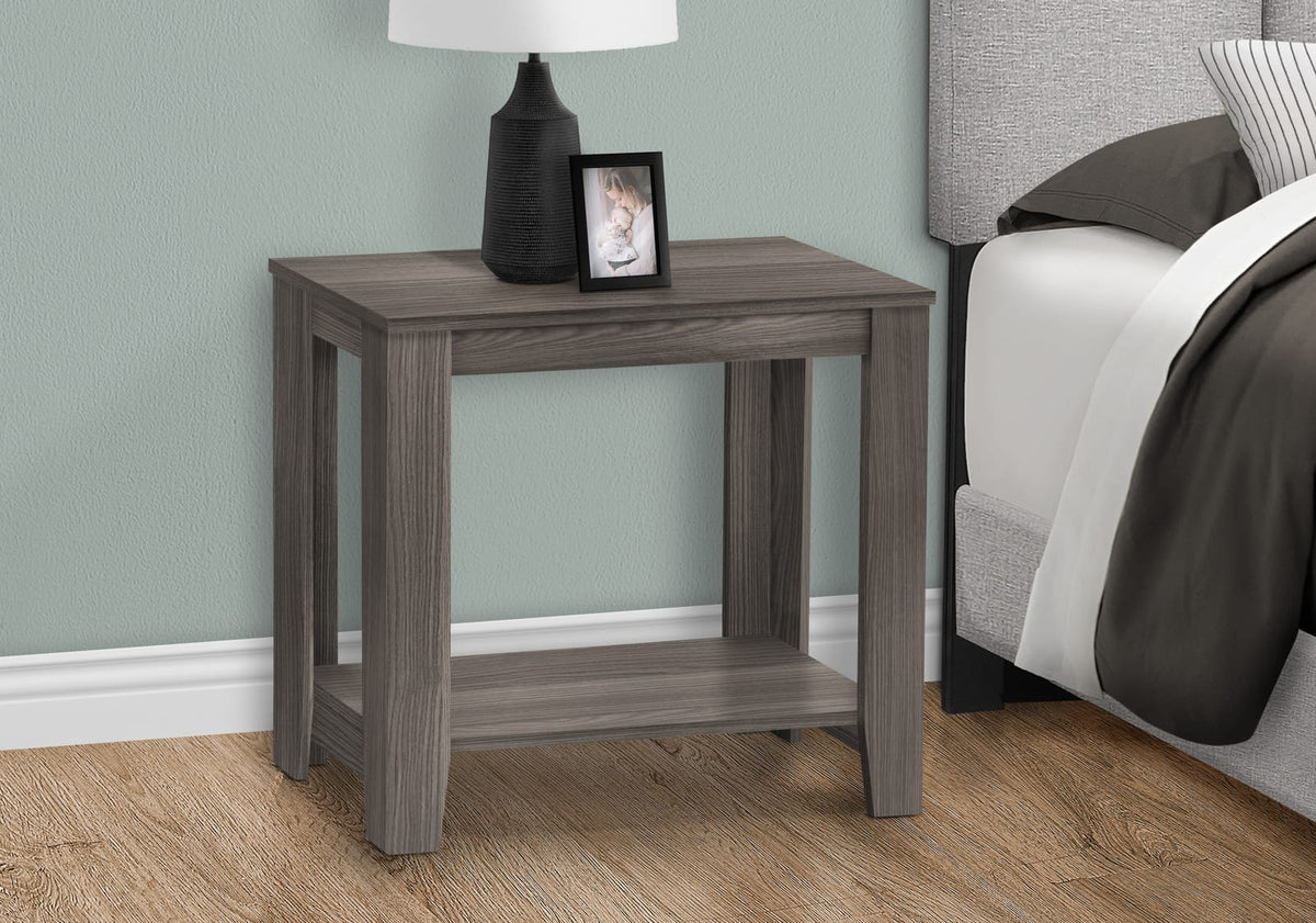 Grey Accent Table - 23.75" Rectangular Side Table