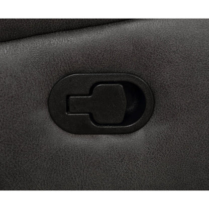 Charcoal Polyester Loveseat - 74" Recliner Primary Living Space