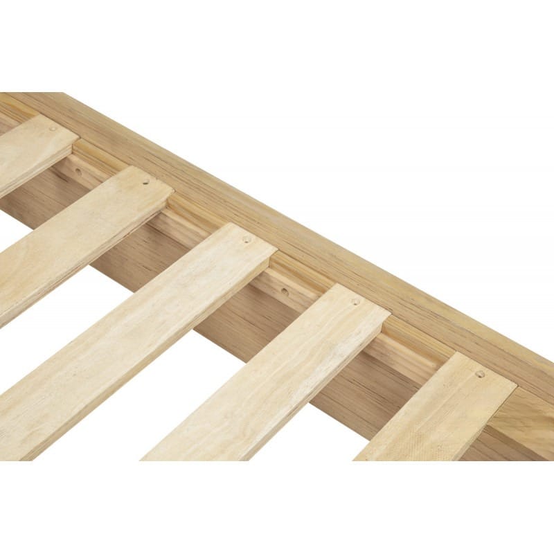 Queen Light Oak Wood Platform Bed Frame Contemporary Design for Bedroom