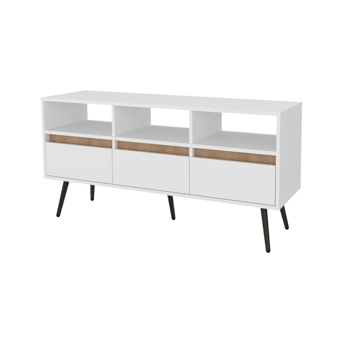 Hudson Vertical Storage Cabinet, Natural Oak - Tall White File Cabinet