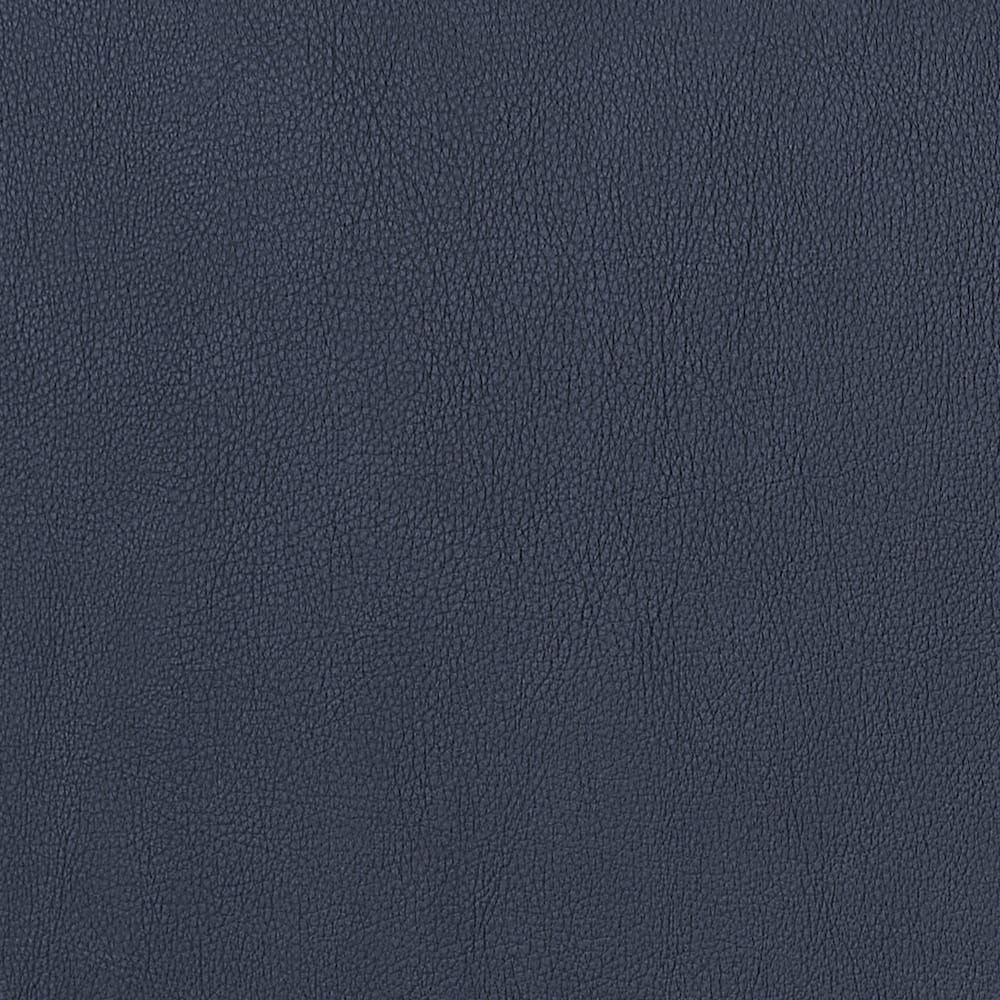 Blue Faux Leather Swivel Barrel Chair for Living Room Accent Seating