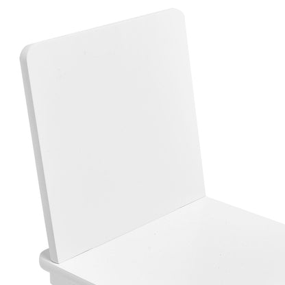 White Kids Art Table Set with 3 Storage