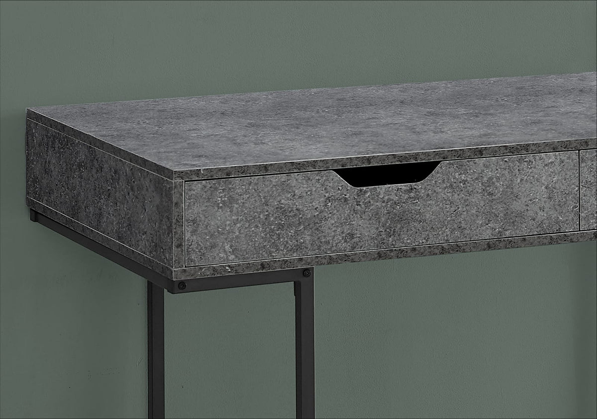 Grey Stone Computer Desk - Home Office Storage