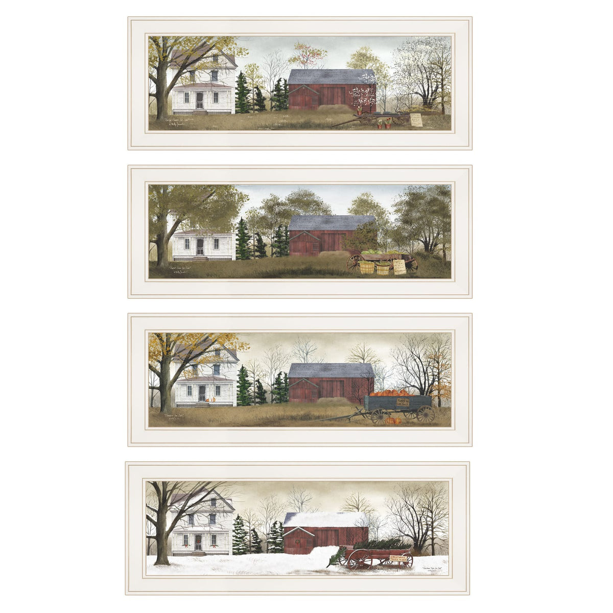 Small White Frame Wall Art Vignette - Billy Jacobs