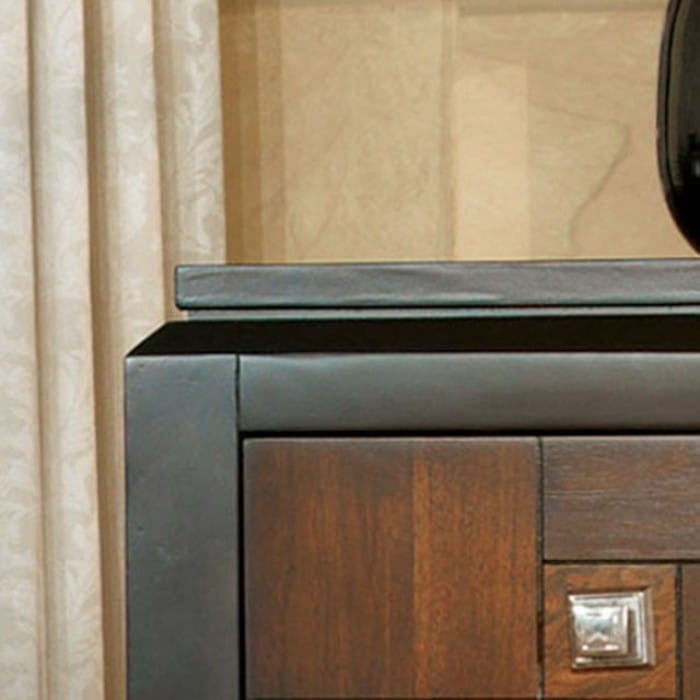 Multicolor Solid Wood Bedside Cabinet - 2 Drawers
