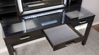 Grey Mix Bedroom Vanity with 3 Drawers