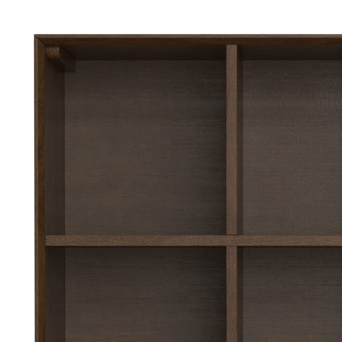 Walnut Brown 9-Cube Bookcase with Drawers - Office Storage