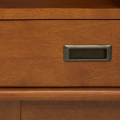 Light Brown Wood Bookcase - 6 Shelf Storage Unit for Home Office