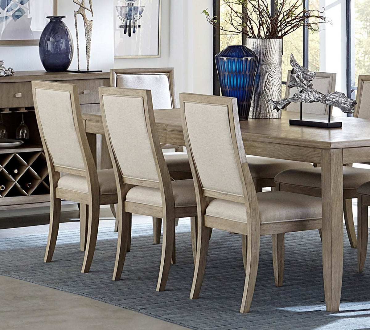 Gray Side Chairs Set of 2 - Modern Dining Room Furniture