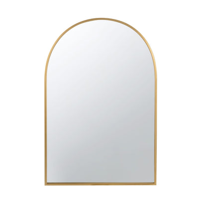 24" Arched Gold Mirror - Iron Frame Full Length