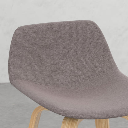 Harvard Bentwood Stools - Mocha Wood & Fabric Comfort for Bedroom