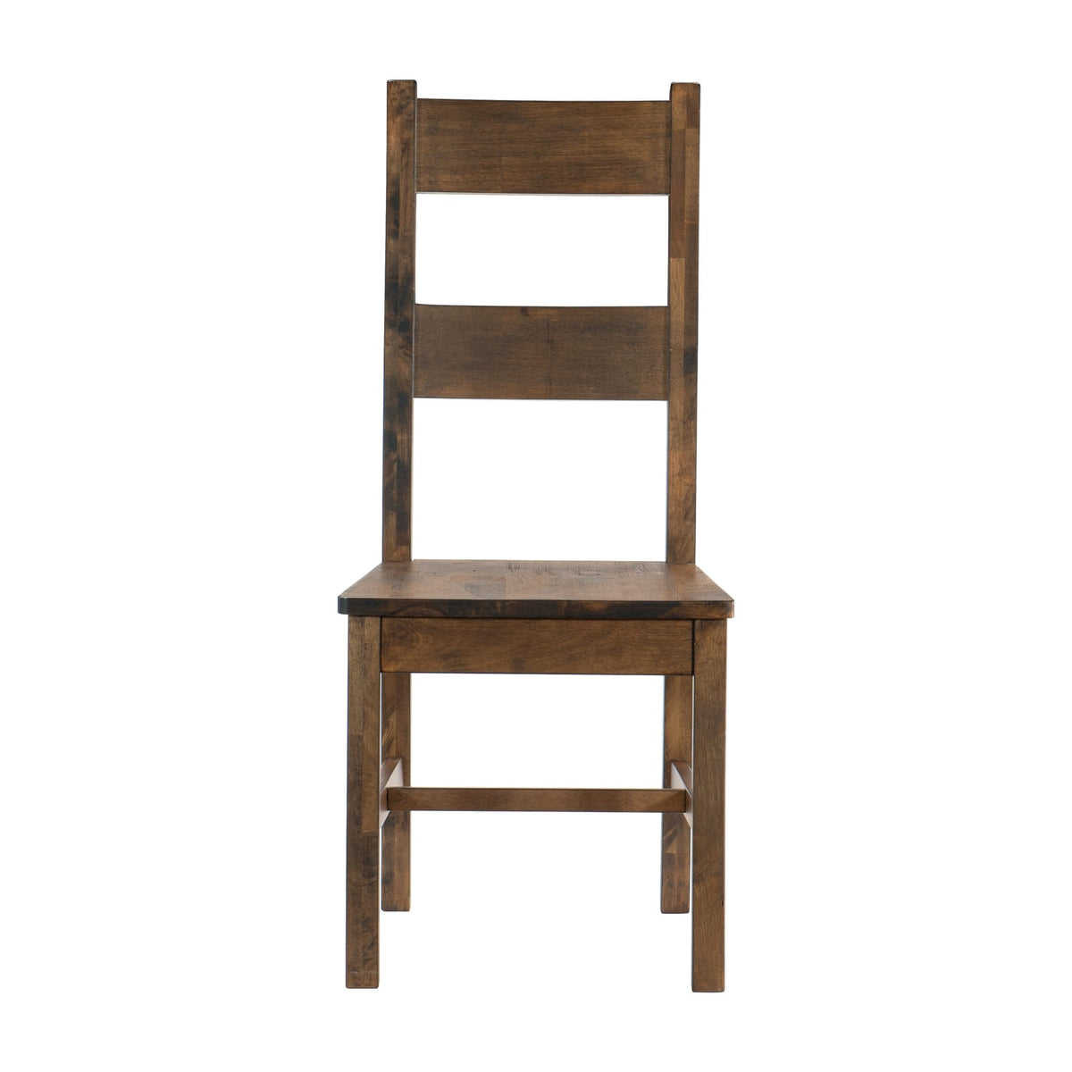 Classic Brown Side Chairs Set of 2 - Solid Wood Dining Furniture