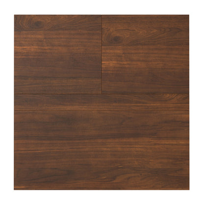 32 Inch Walnut Lift Top Square Coffee Table - Extendable Dining Table for Living Room