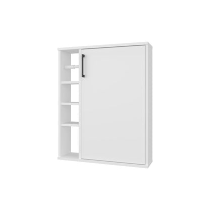 White Particle Board Bathroom Storage Cabinet with Melamine Finish