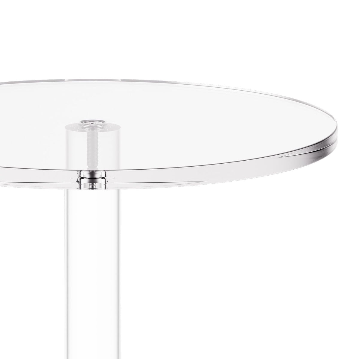 Clear Acrylic Drink Table - 10" Round Top