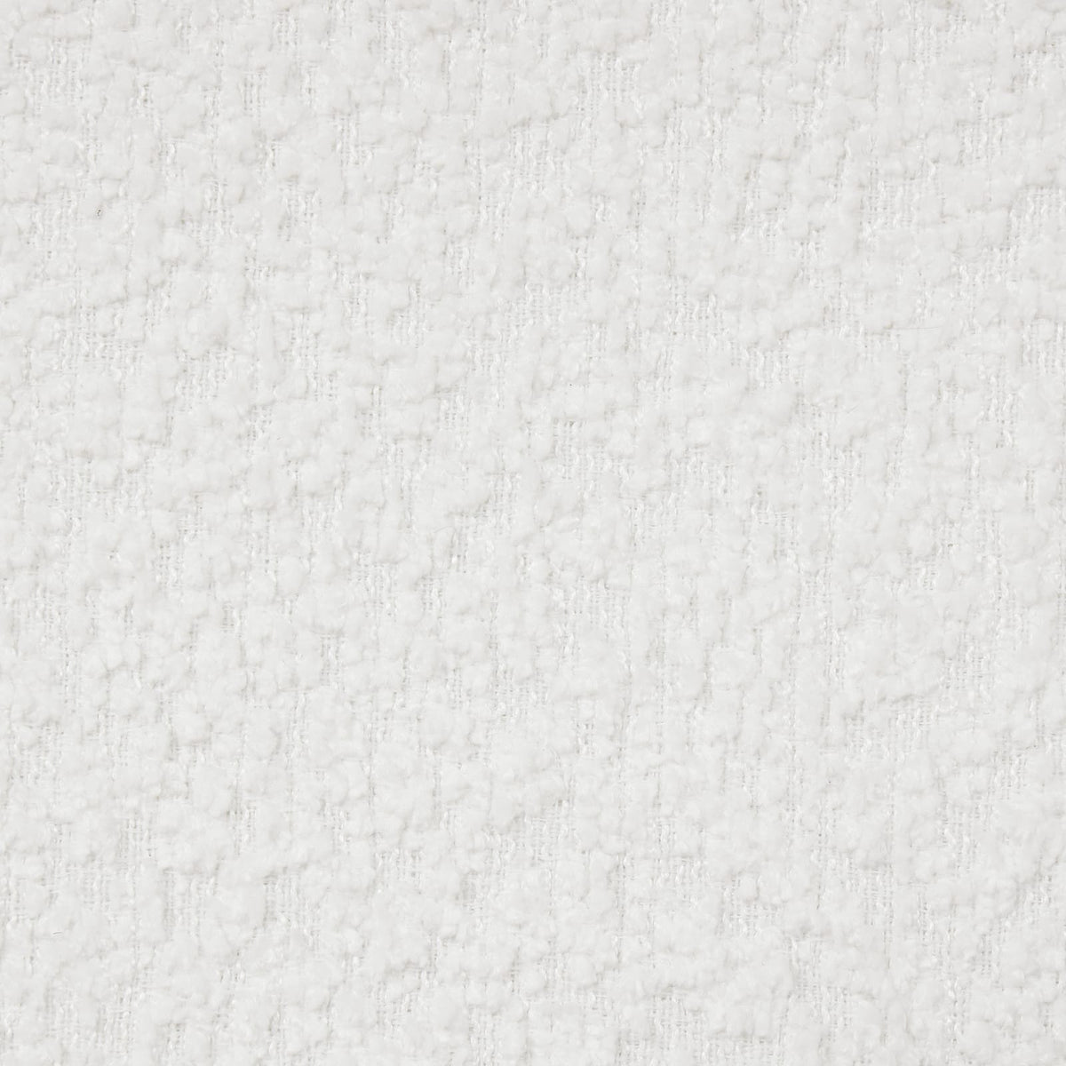 Cozy White Boucle Upholstered Bed - King Size, Box Spring Not Required