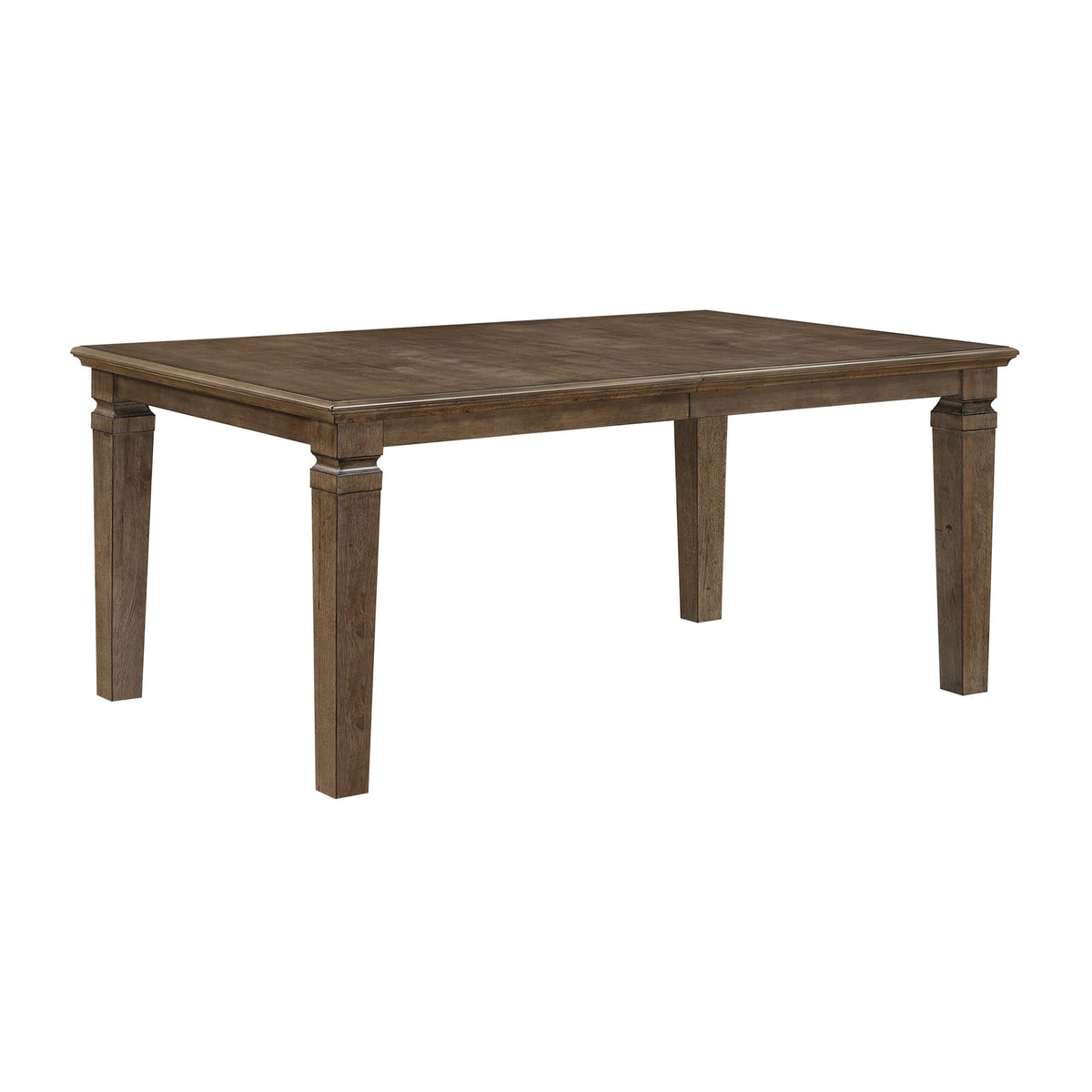 7 Piece Light Brown Extendable Dining Table Set