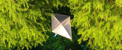 Green Outdoor Hammock Stand - Quick Fold Patio Seating