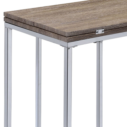 18" x 24" Oak Accent Table with Swivel Extension Top