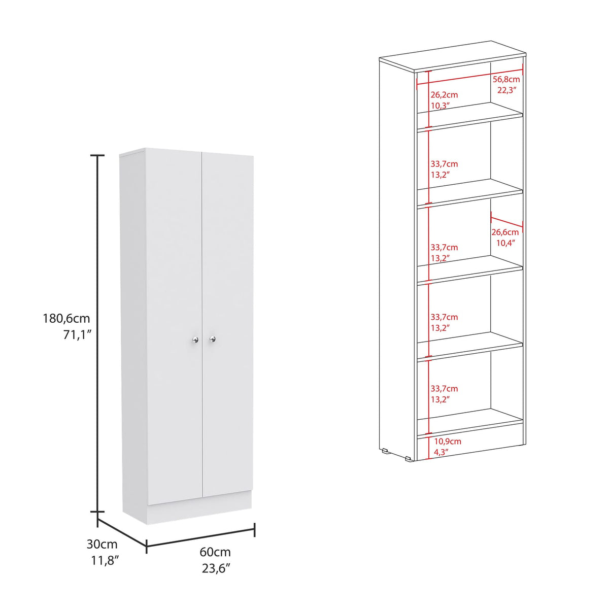 White Particle Board Storage Cabinet for Office or Pantry Use for Home Office