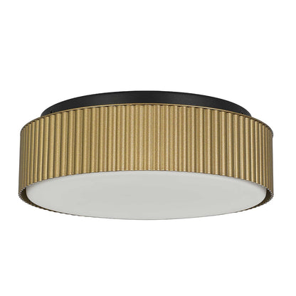 Antique Brass LED Flush Mount Bedroom Lighting