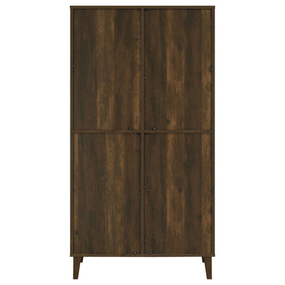 Brown Farmhouse Accent Cabinet - 35.5" Tall
