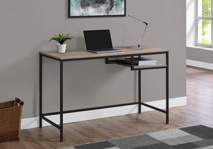 Taupe MDF Computer Desk - 48" Work Surface for Home Office