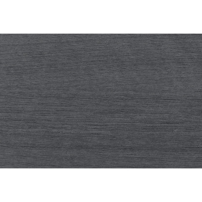 Black Rubberwood Nightstand with 2 Drawers for Bedroom