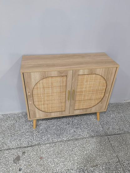 Black Buffet Cabinet with Storage - Hallway & Entry Sideboard