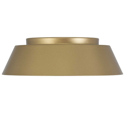 11 Inch Antique Brass LED Flush Mount - Bedroom Lighting