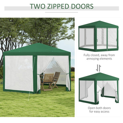 13' Hexagon Party Tent - Outdoor Shade Shelter