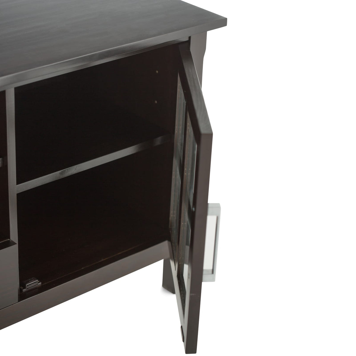Kitchener 60 Inch Solid Wood TV Stand - Dark Brown