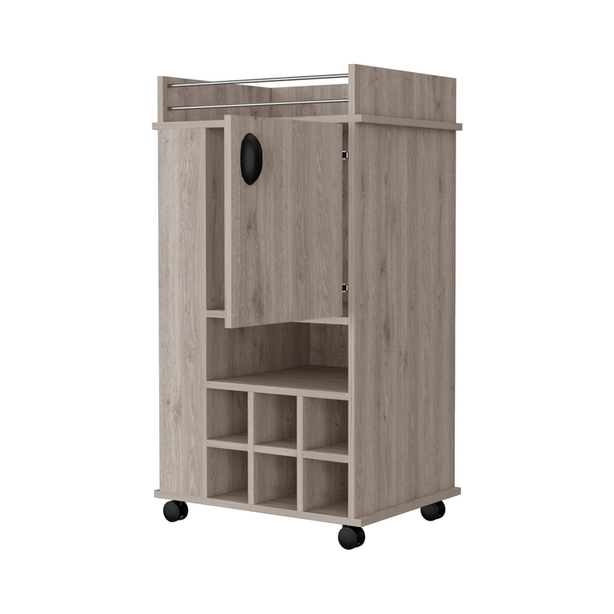 Black Engineered Wood Desk with Storage and Bookcase for Home Office