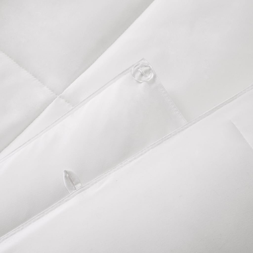 Twin White Polyester Comforter Set - 2 in 1 Design