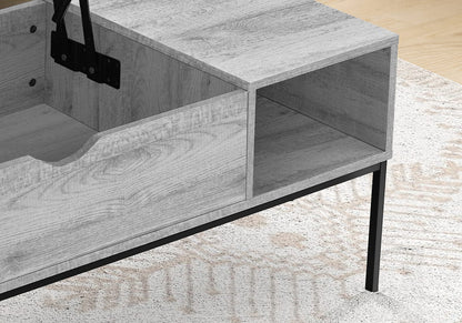 42" Rectangular Coffee Table with Lift-Top & Storage - Grey