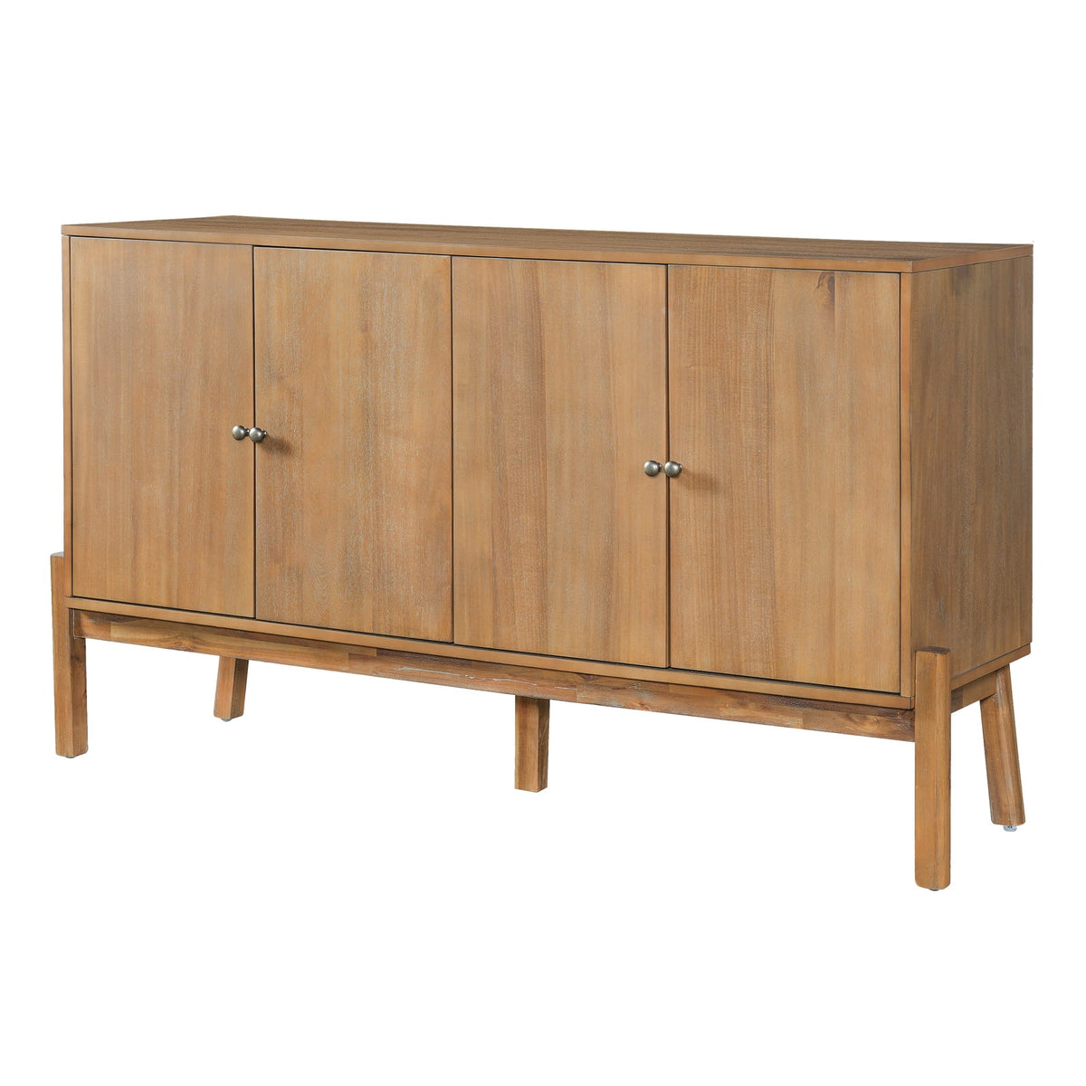 Vintage Sideboard Buffet Cabinet - 60" Natural MDF Acacia