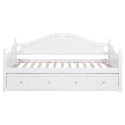 Twin White Daybed with Trundle - Bedroom Furniture for Living Room
