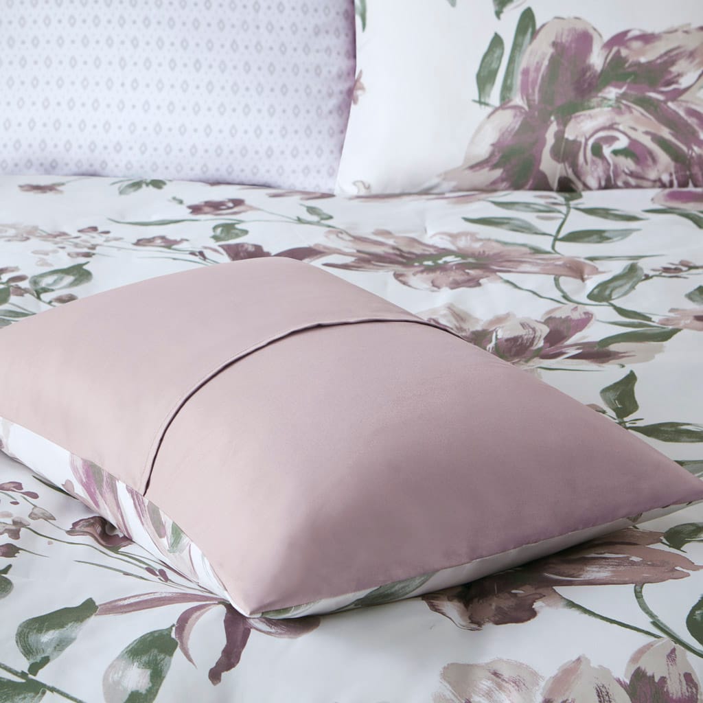 Twin Floral Comforter Set - Mauve Comfort & Style