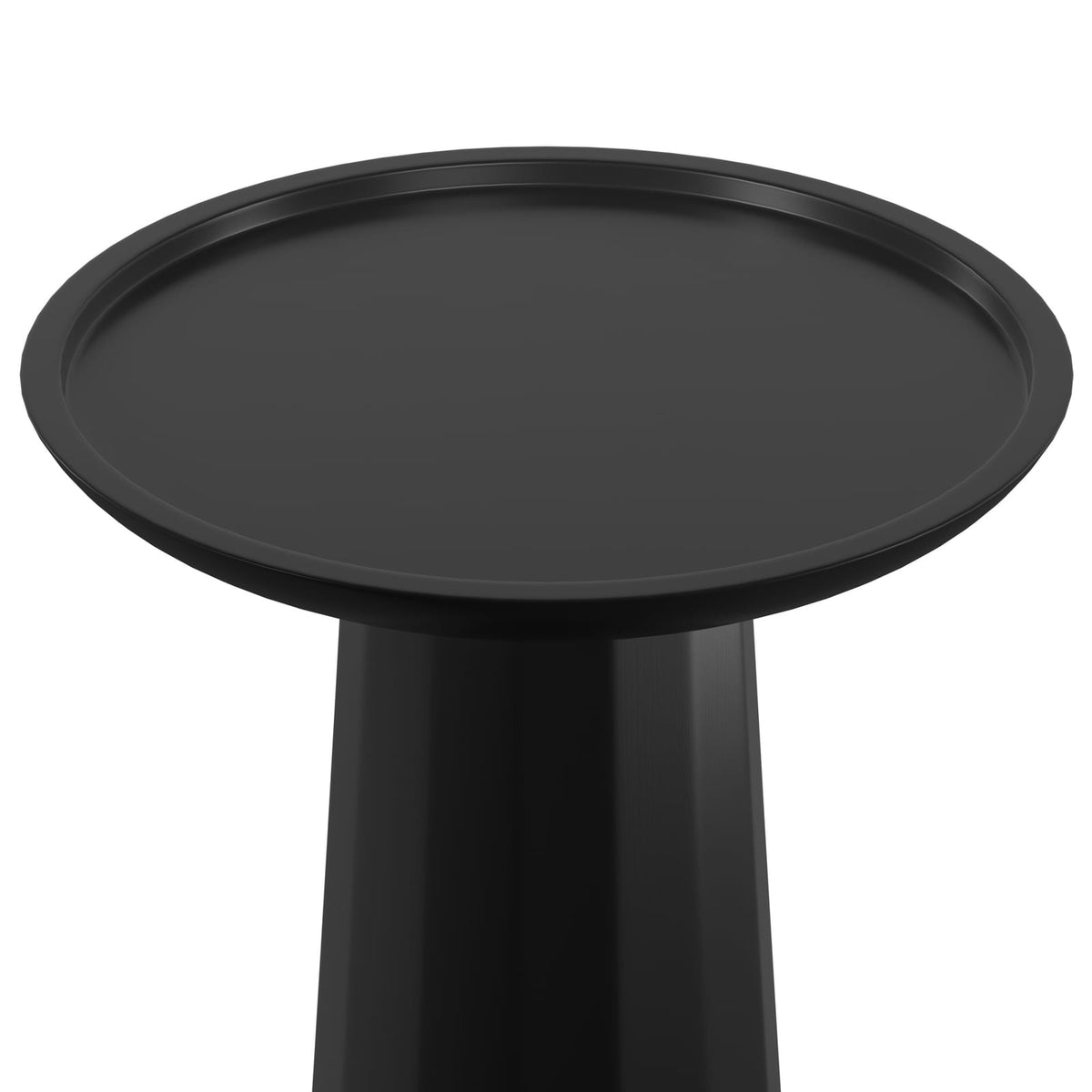 13"D x 13"W Black Wood Accent Table - Small Table for Living Room