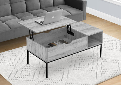 42" Rectangular Coffee Table with Lift-Top & Storage - Grey