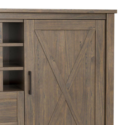 Dark Brown Wood Bed Frame with Storage for Bedroom
