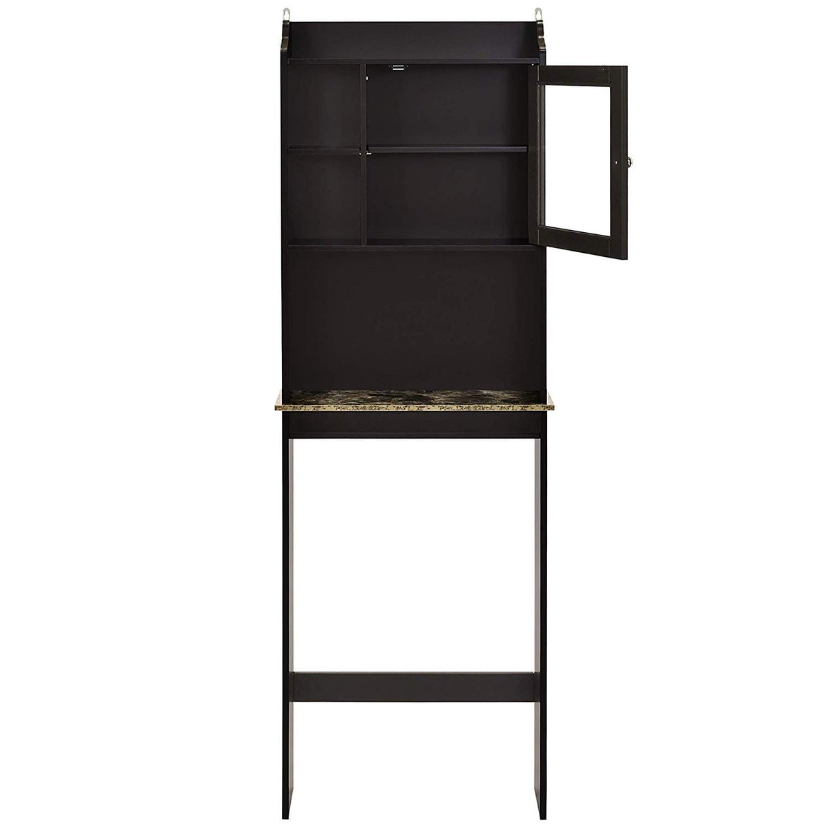 Espresso MDF Over Toilet Storage Cabinet - Bathroom Organizer
