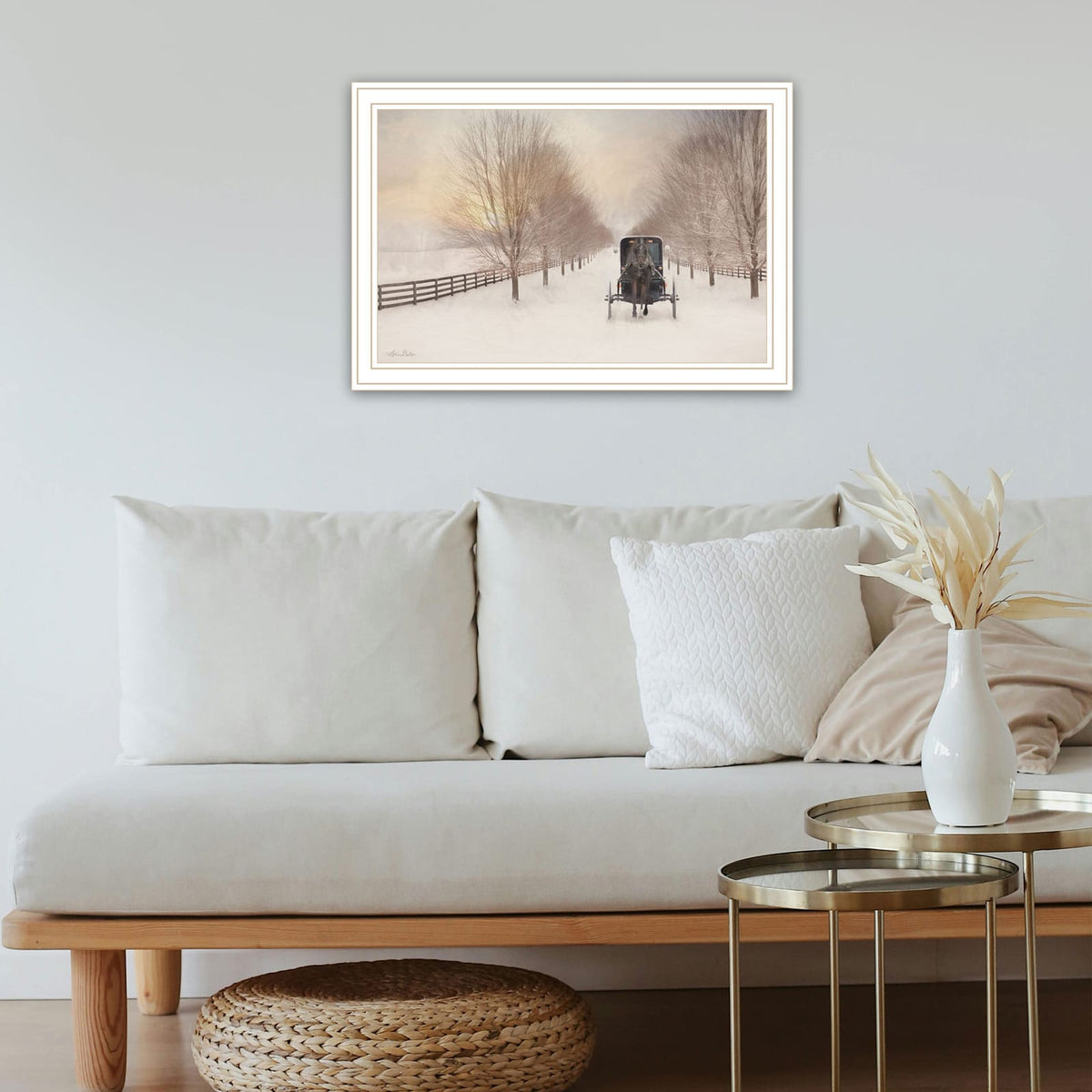 Trendy Wall Art for Living Room & Bedroom - Multi-Colored Wood Frame