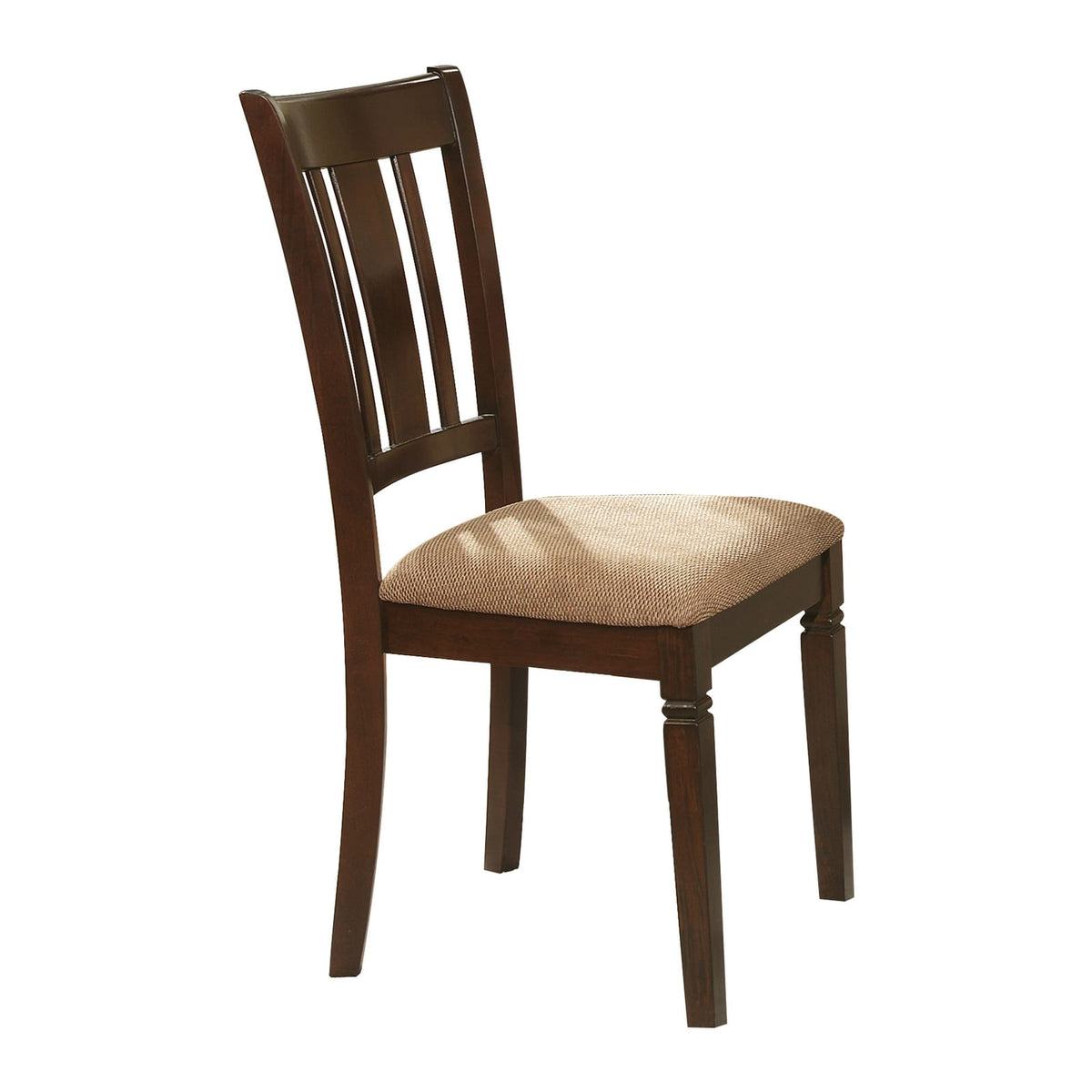 Espresso Oak Wood Dining Set with 4 Chairs for Transitional Dining Room