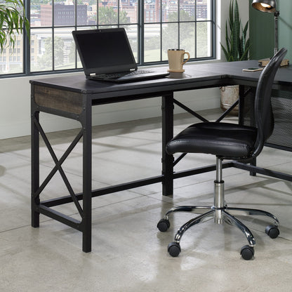 Brown L-Shaped Desk Return - 36" Workspace Expansion