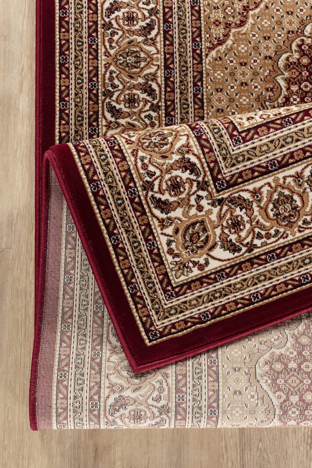 Red Manchester Medallion Area Rug - 126" x 94"