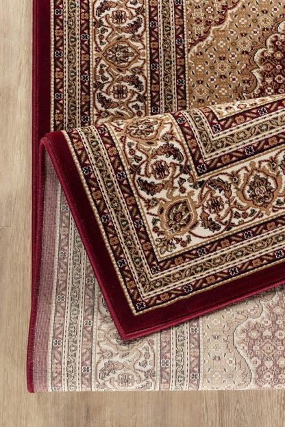 Red Manchester Medallion Area Rug - 126" x 94"