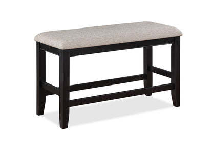 Gray Farmhouse Dining Bench - 40" Rectangular Footrest