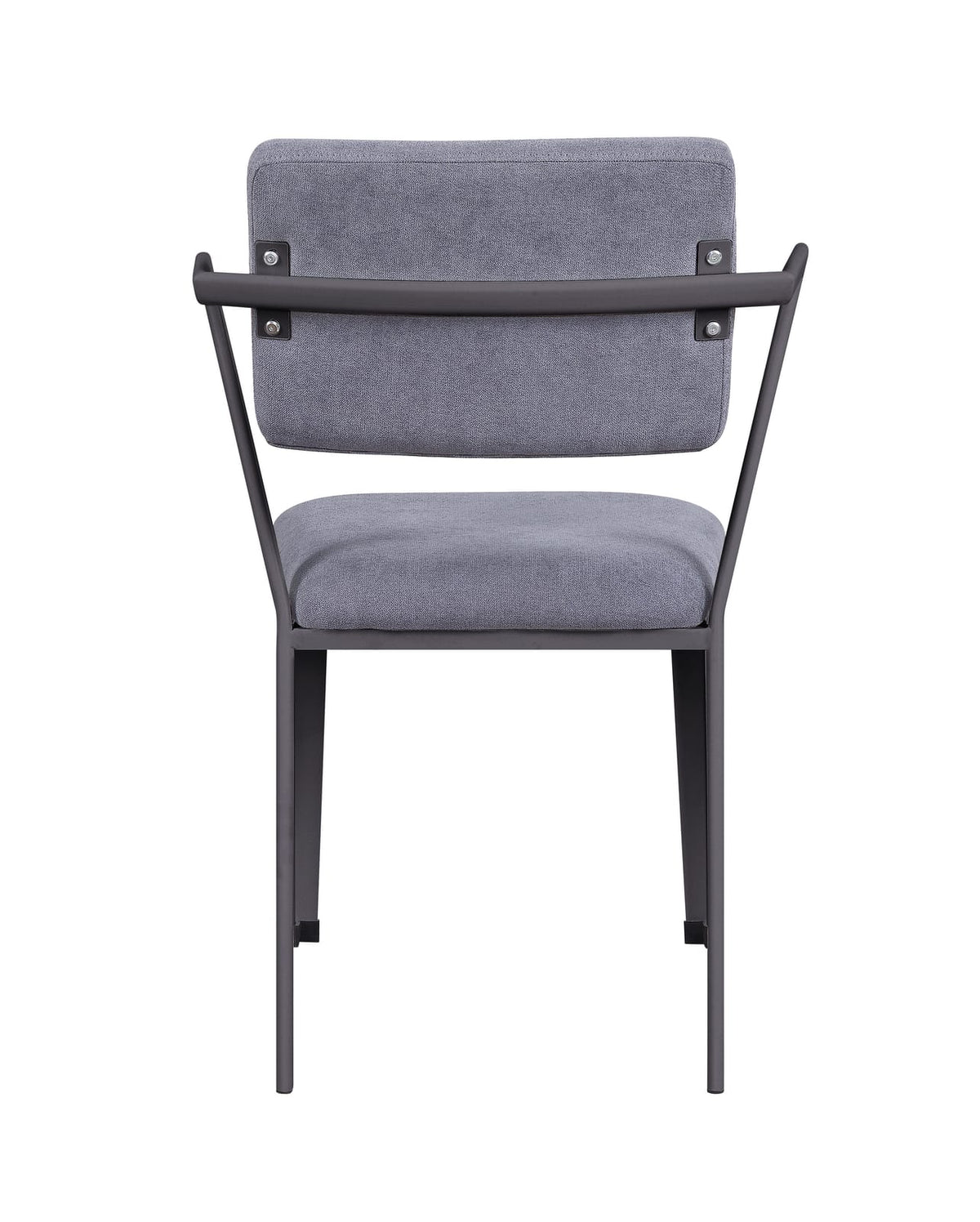 Gray Fabric & Metal Dining Chair Set of 2 - Durable, Stylish Seating