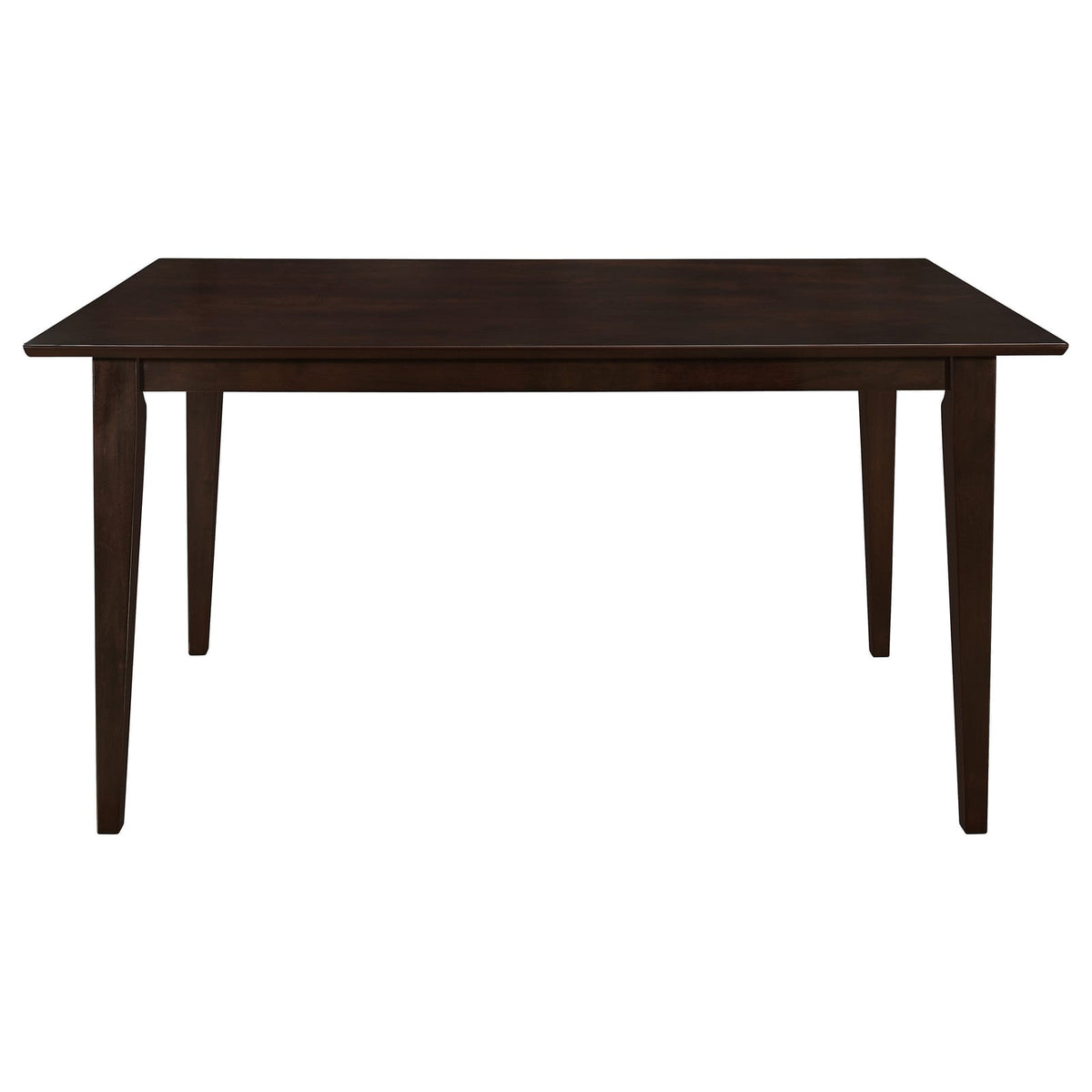 59 Inch Cappuccino Wood Dining Table - Kitchen Dining Room